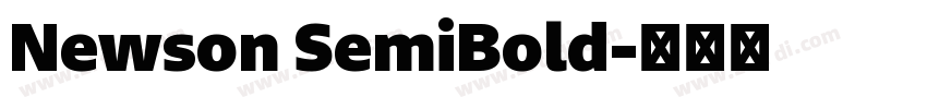 Newson SemiBold字体转换